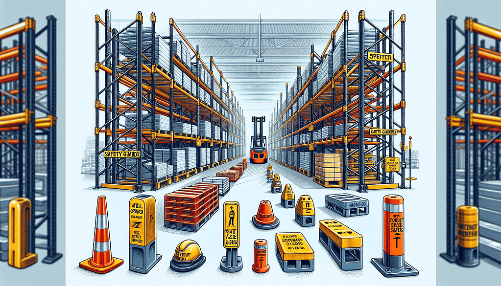 Pallet rack accessories illustration
