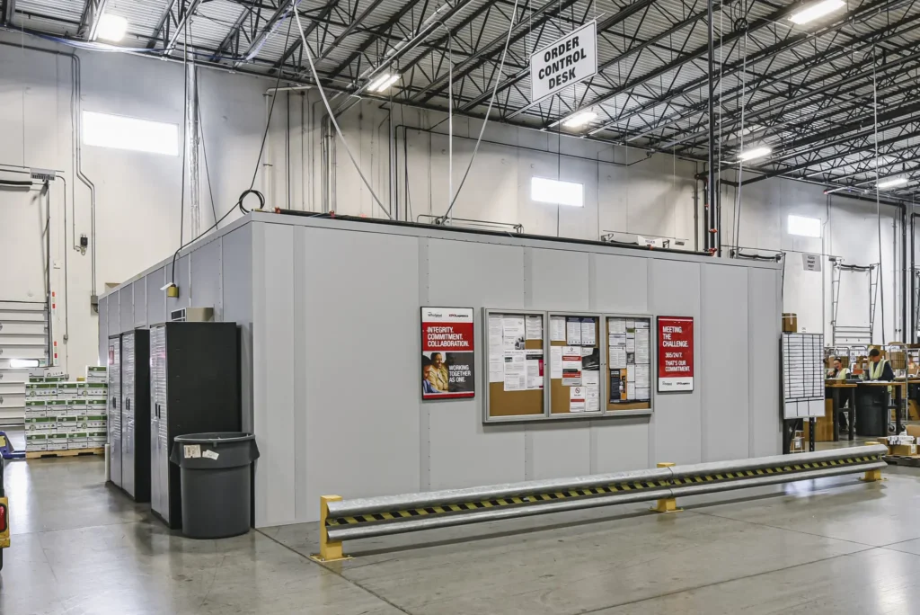 Starrco warehouse offices, modular office, modular warehouse office, warehouse space, office space, not traditional construction, modular building