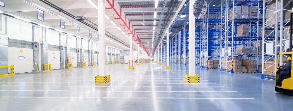 lean warehouse for workers, no force needed with proper material handling equipment