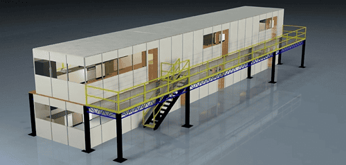 American Surplus modular warehouse offices, modular office, modular warehouse office with office space