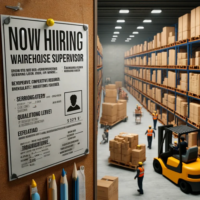 warehouse supervisor job description