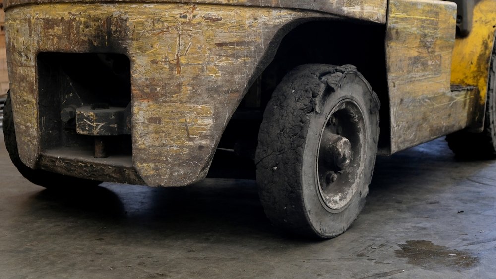 damaged material handling equipment