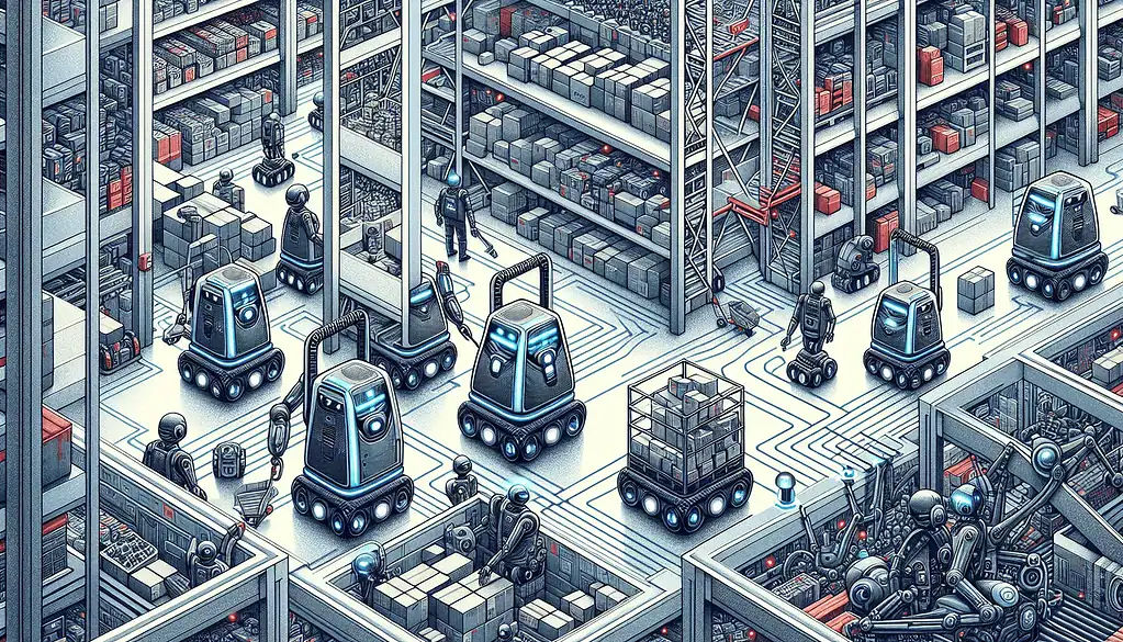 robot in warehouse