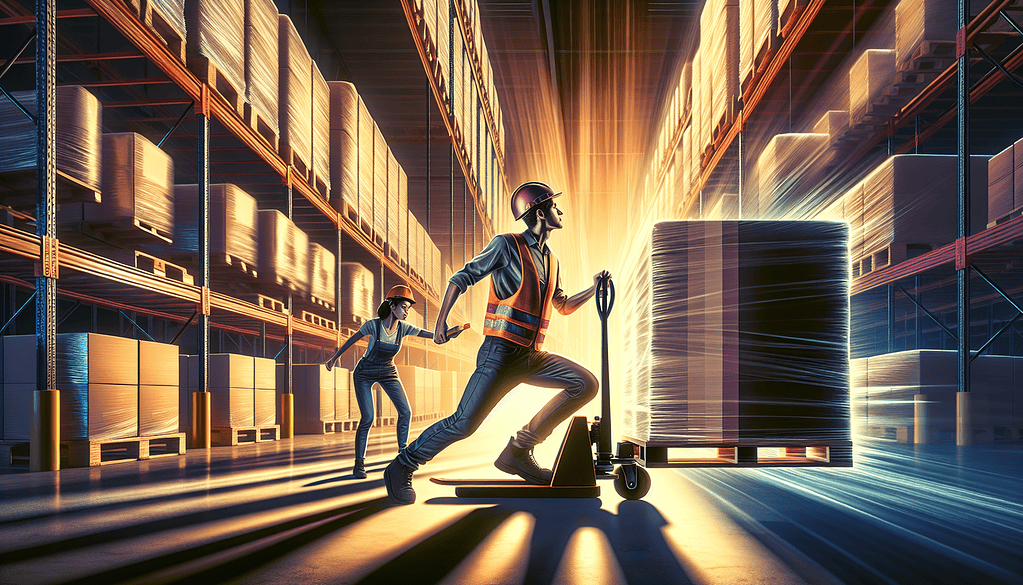 Operating pallet jacks and hand trucks
