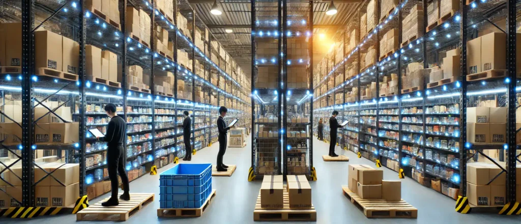 Warehouse energy solutions with solar panels and backup power systems
